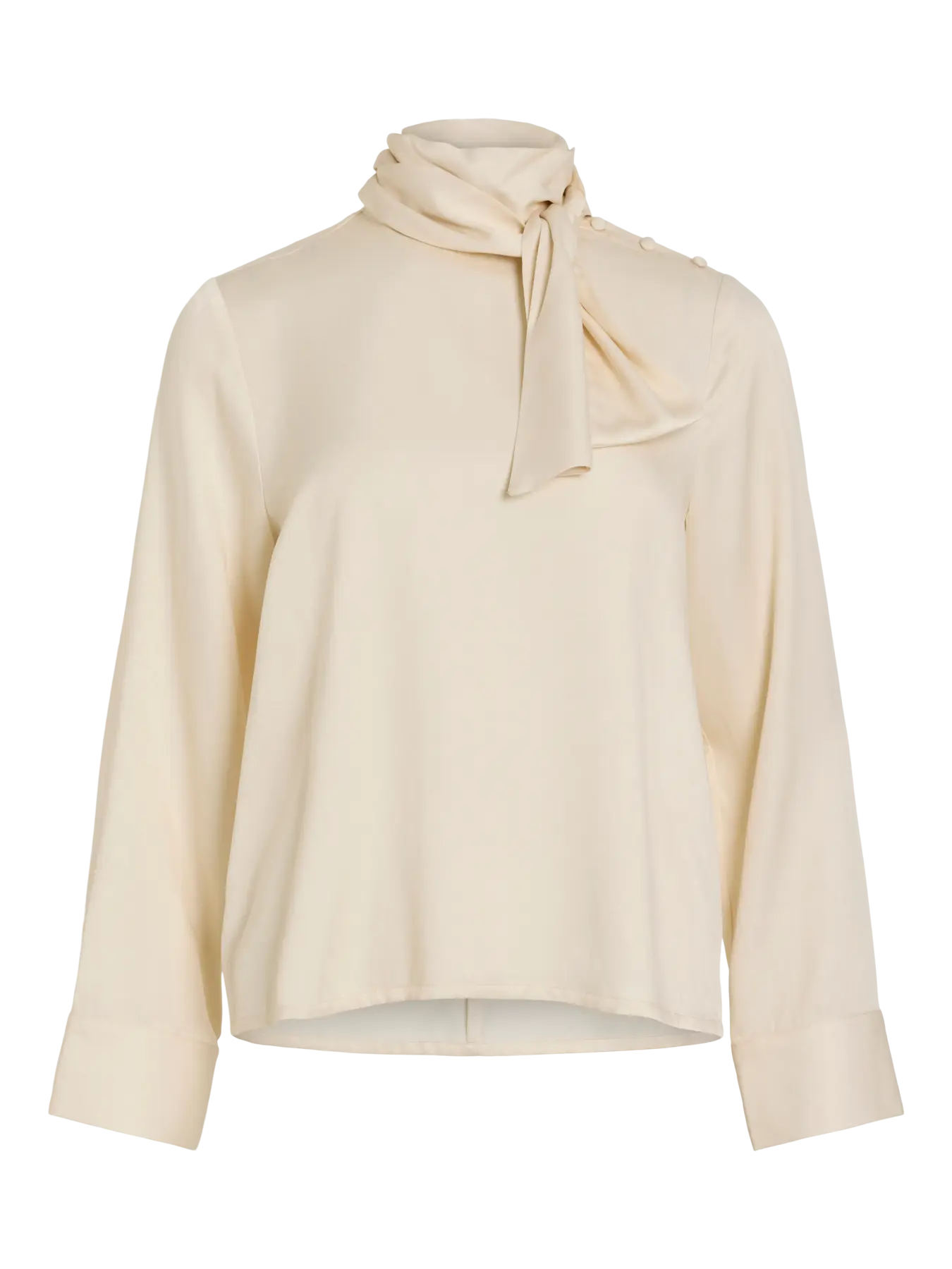 Rouge Edit Aspen High Neck Top - Pelican