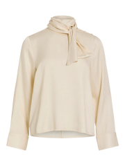 Rouge Edit Aspen High Neck Top - Pelican