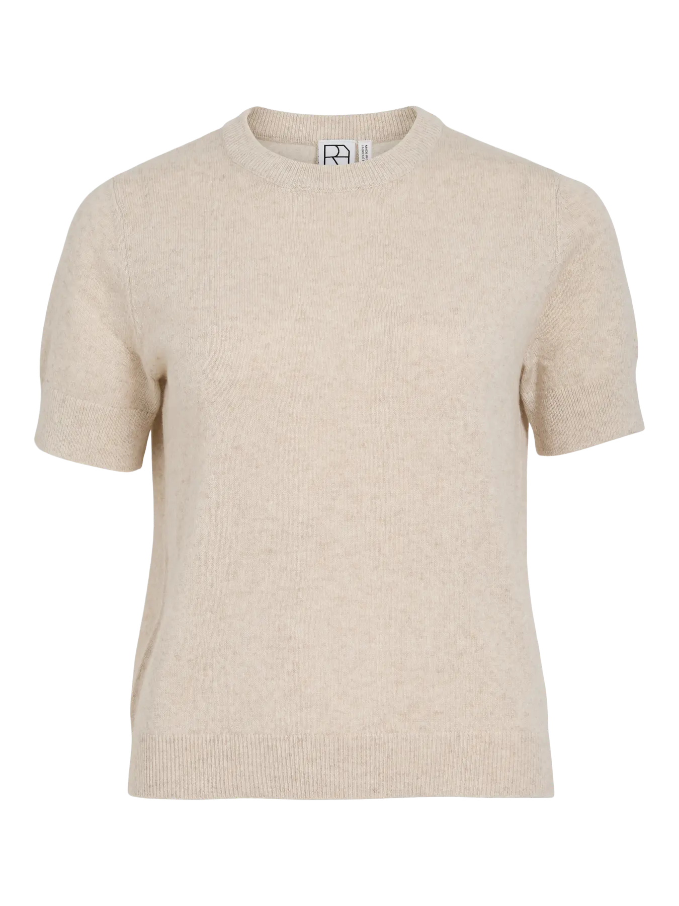 Rouge Edit Kate SS O-Neck Knit - Super Light Natural Melange