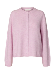Selected Femme Lulu New LS Knit Cardigan - Winsome Orchid Melange