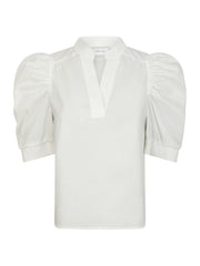 Neo Noir Roella Poplin Blouse - White