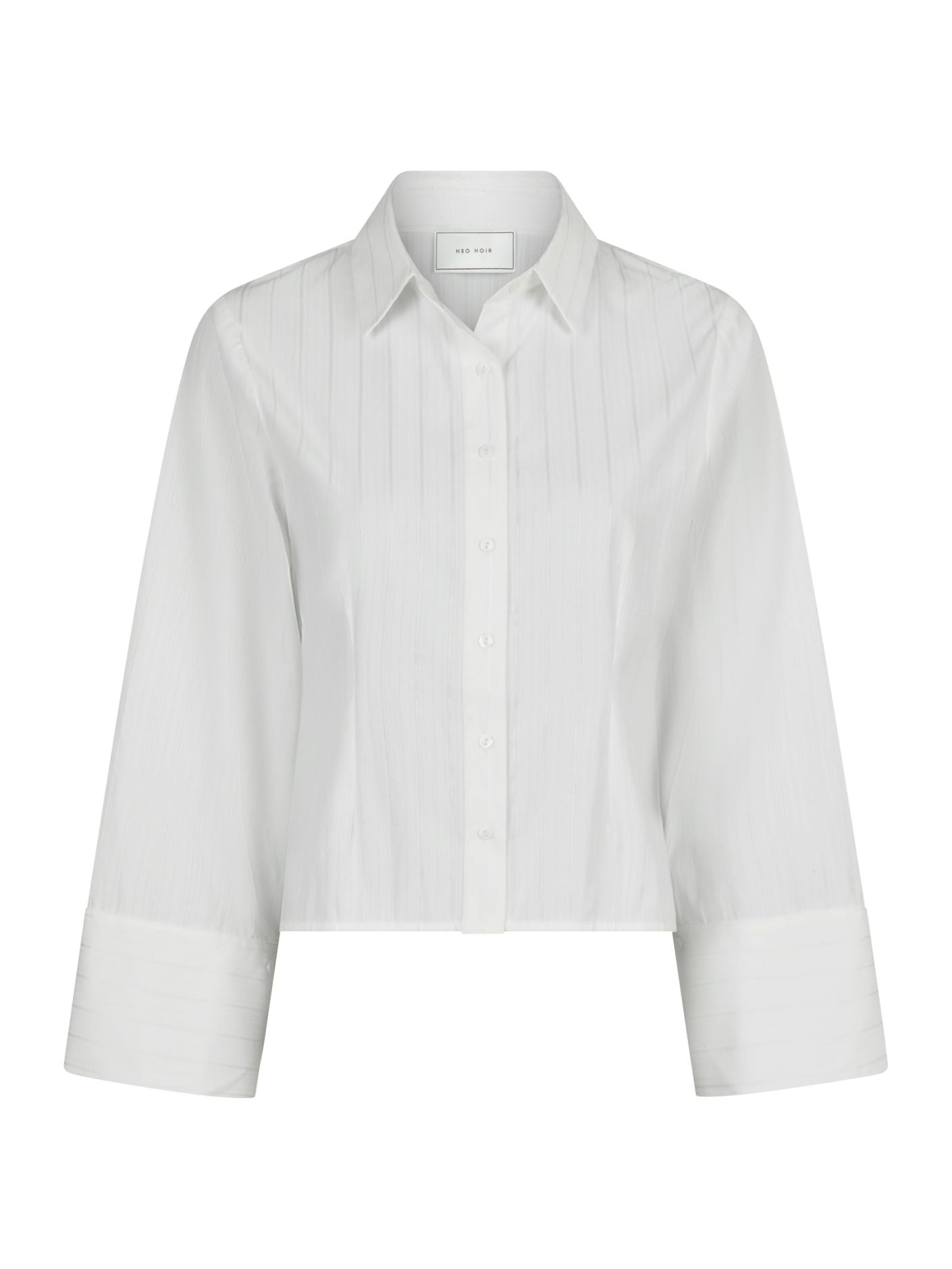 Neo Noir Rosa Solid Shirt - White