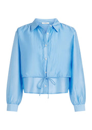 Circle of Trust Teddy Blouse - Silver Lake Blue