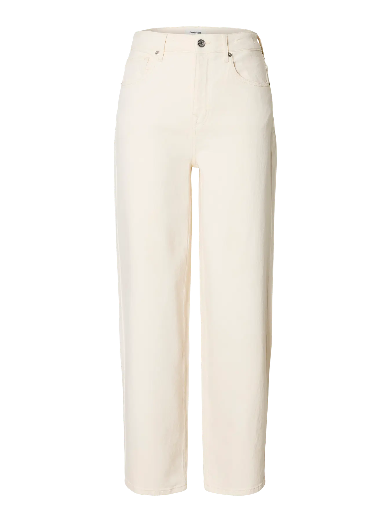 Selected Femme Barrel Ebba Jeans - Egret