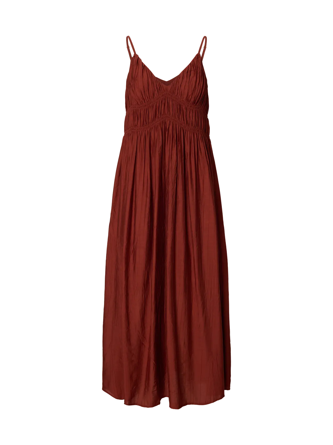 Selected Femme Jackie Regular Strap Ankle Dress - Cherry Mahogany