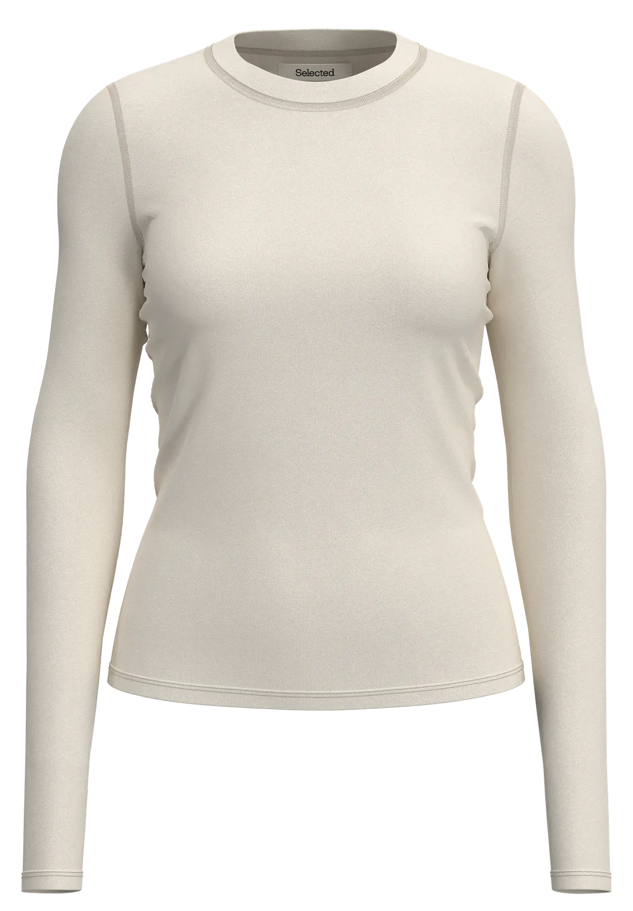 Selected Femme Lina LS Top - Egret