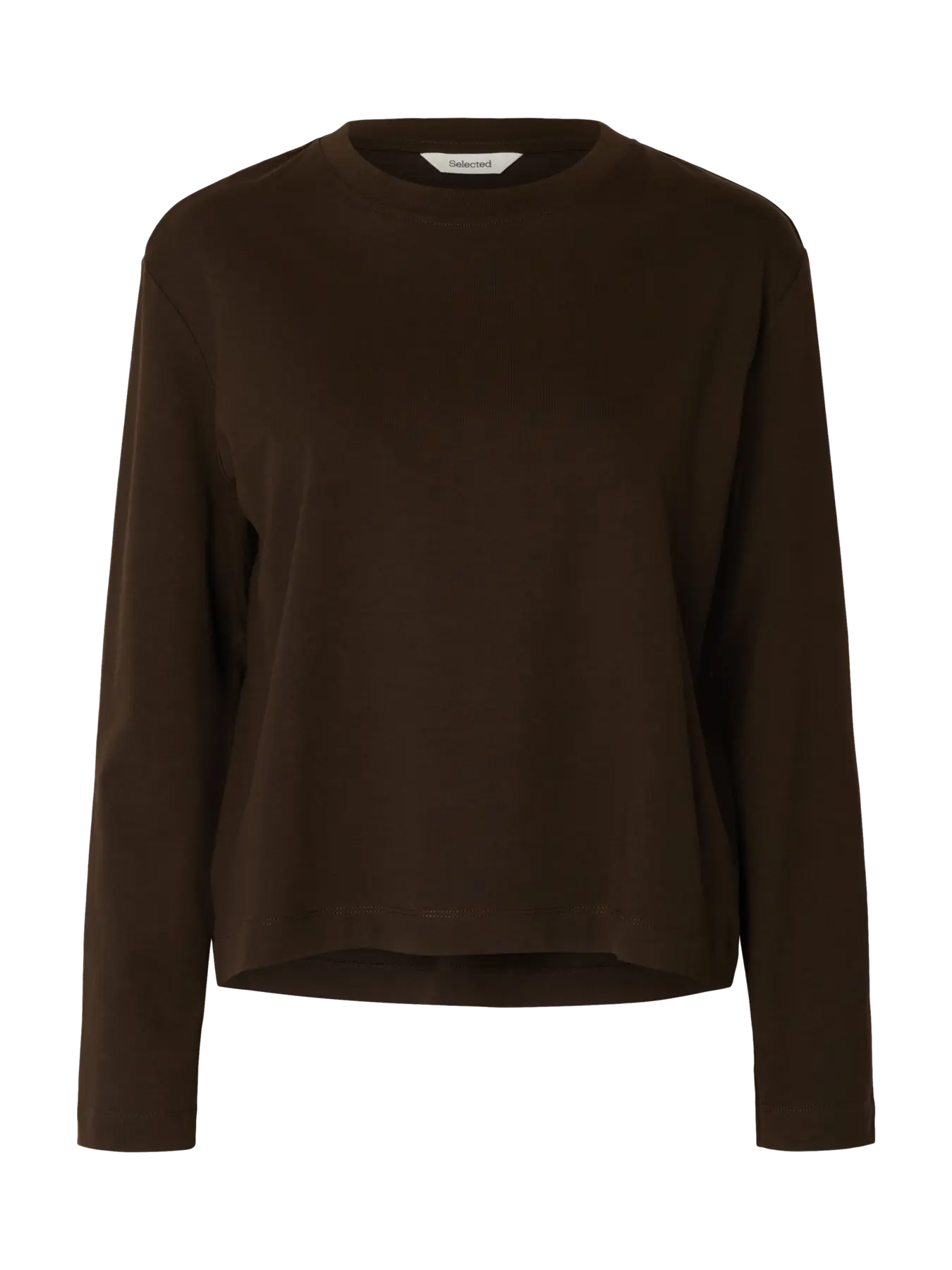 Selected Femme Essential LS Boxy Tee - Delicioso