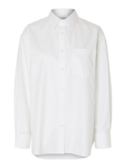 Selected Femme Ester Oversize Shirt - Bright White