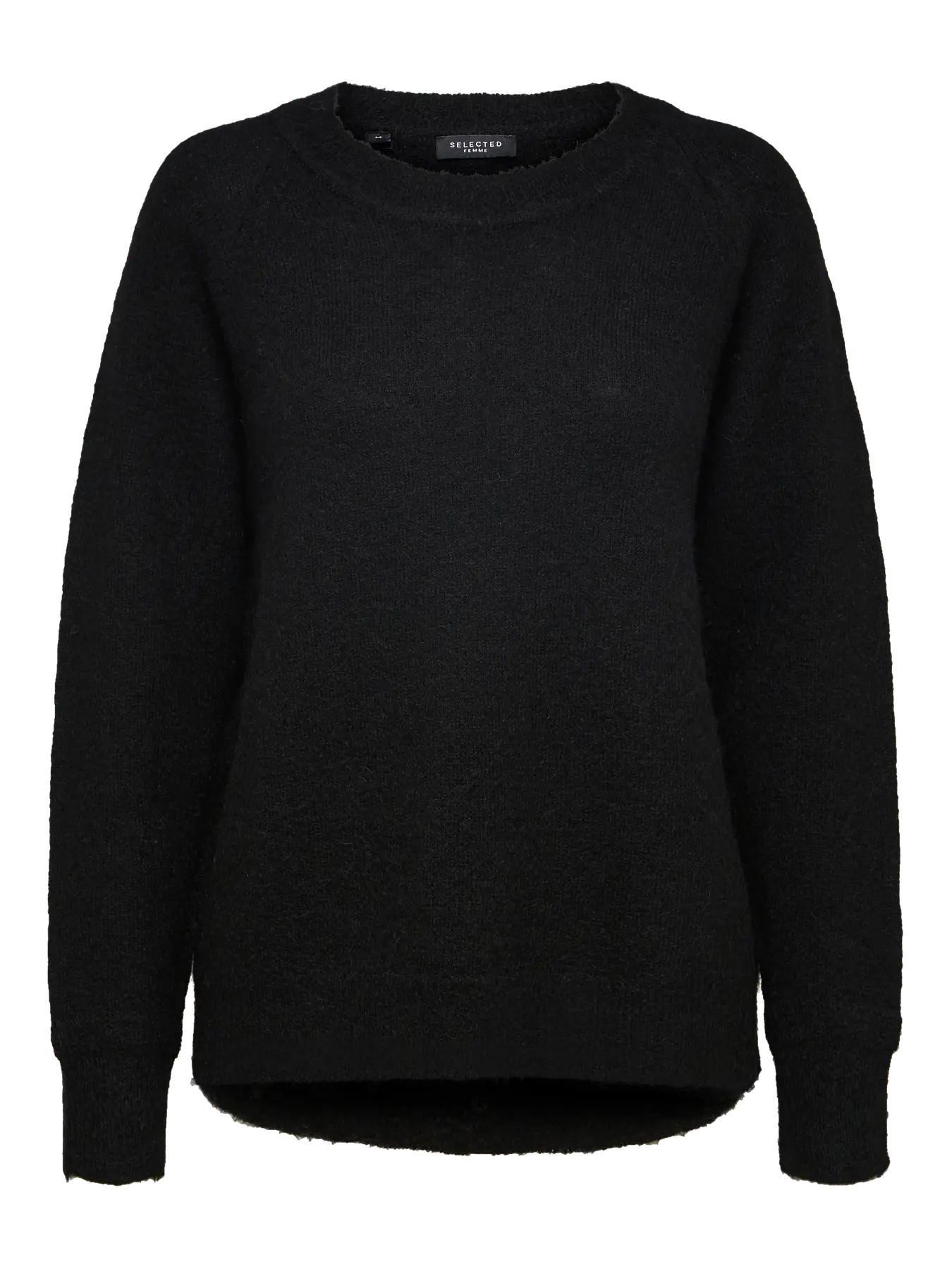 Selected Femme Lulu Knit Pullover - Black
