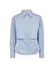 Co'couture Sandy Double Layer Shirt - Pale Blue