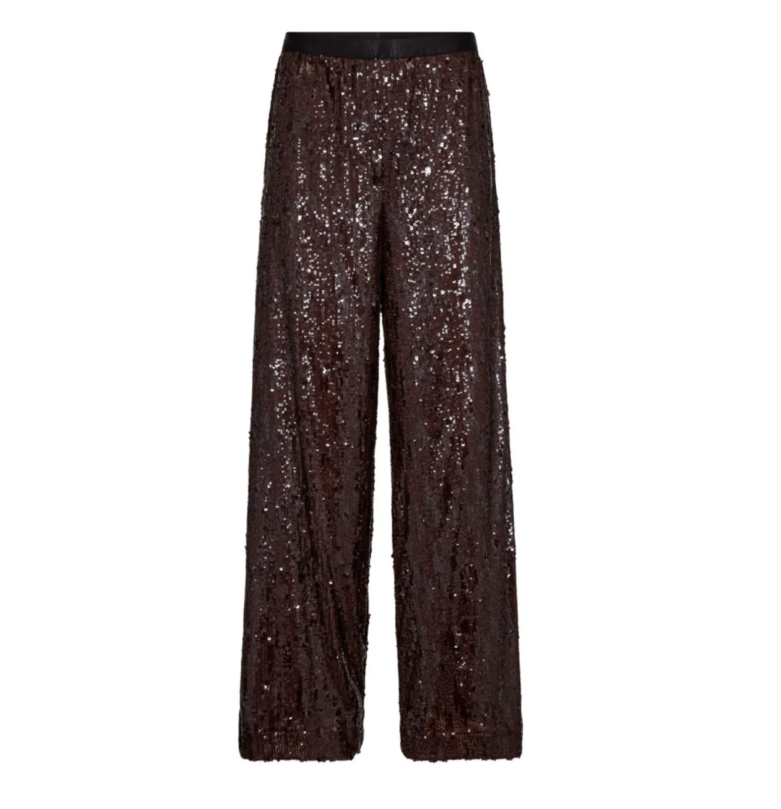 Co'couture Sophie Sequin LL Pant - Dark Brown