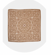 Bow19 Paisley Scarf - Sand