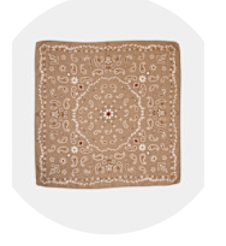 Bow19 Paisley Scarf - Sand