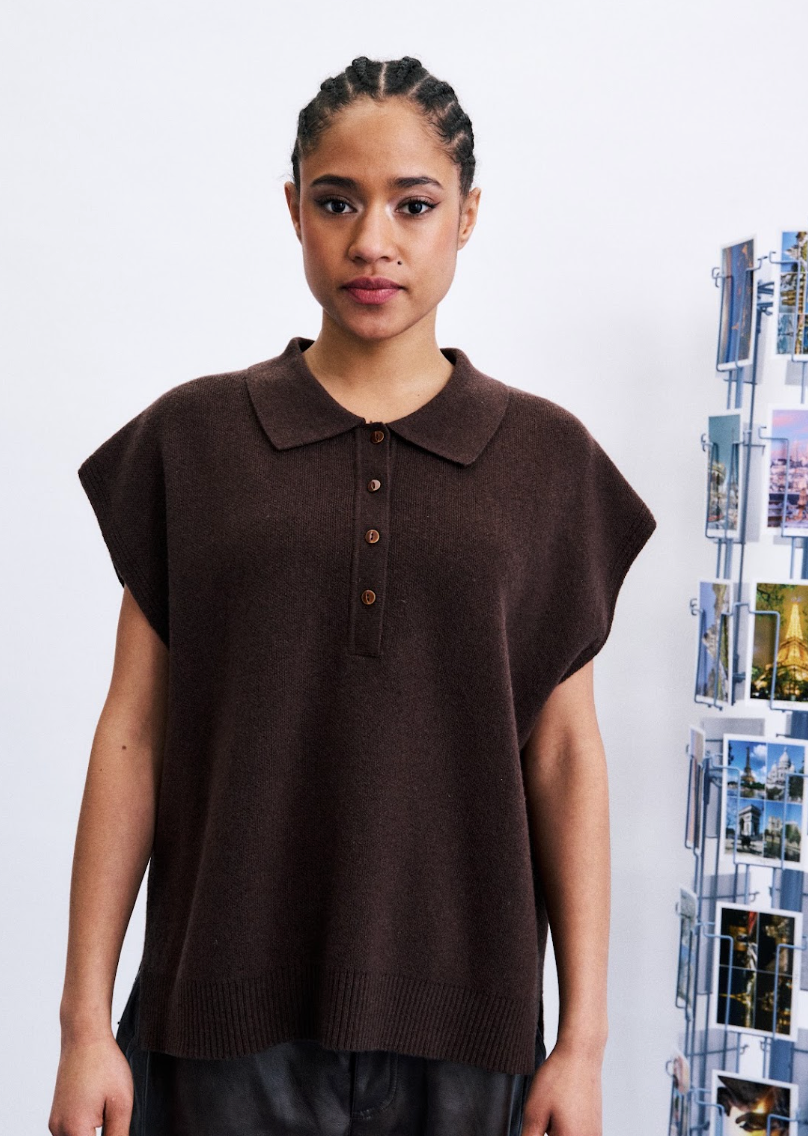 Frnch Minthe Pull - Marron Glacé