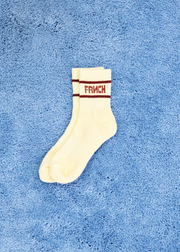 Frnch Logo Chausettes - Beurre