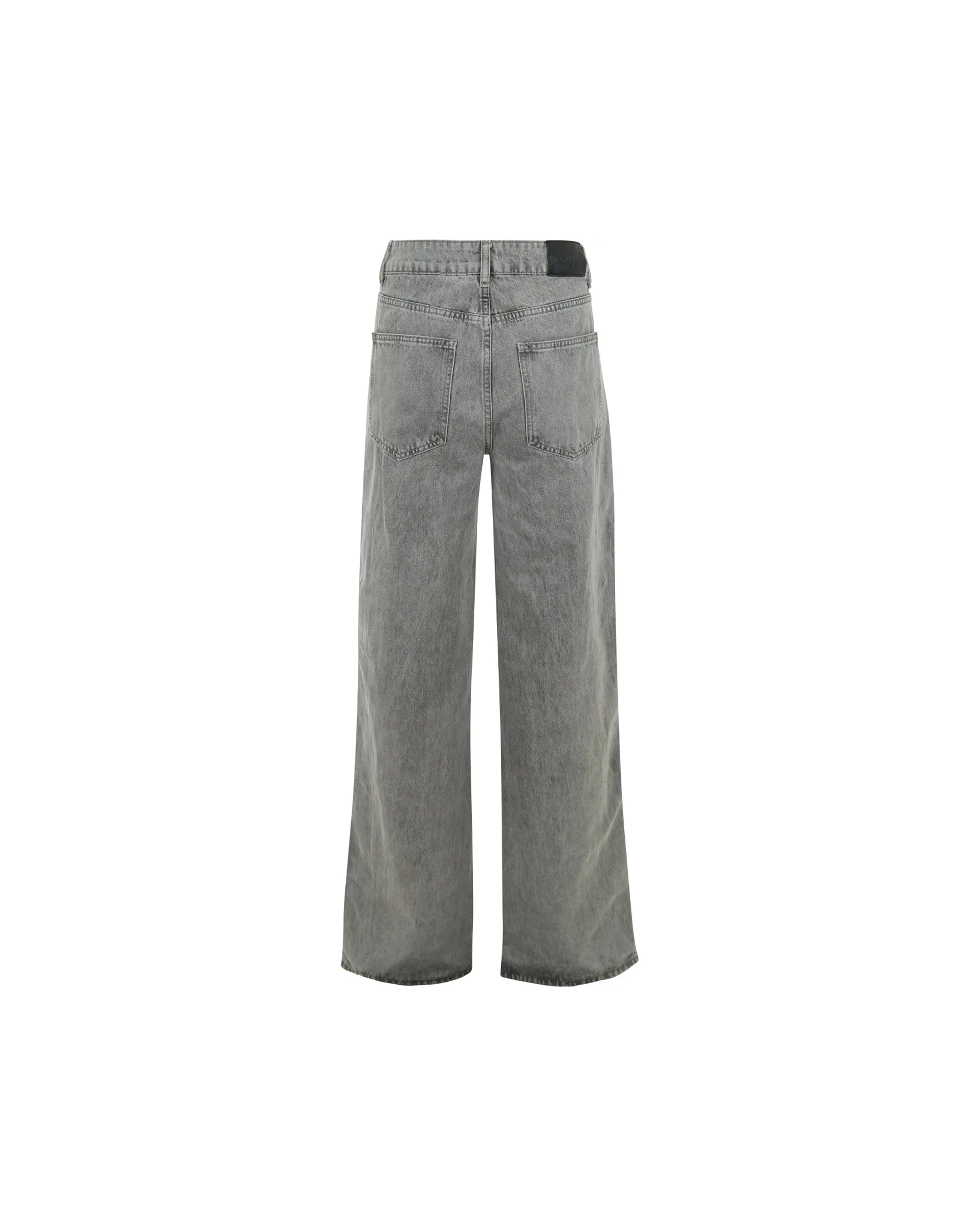 l'Haute Amitié Side Panel Button Tall Jeans - Light Grey