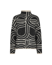 Second Female Signa Knit T-Neck - Black