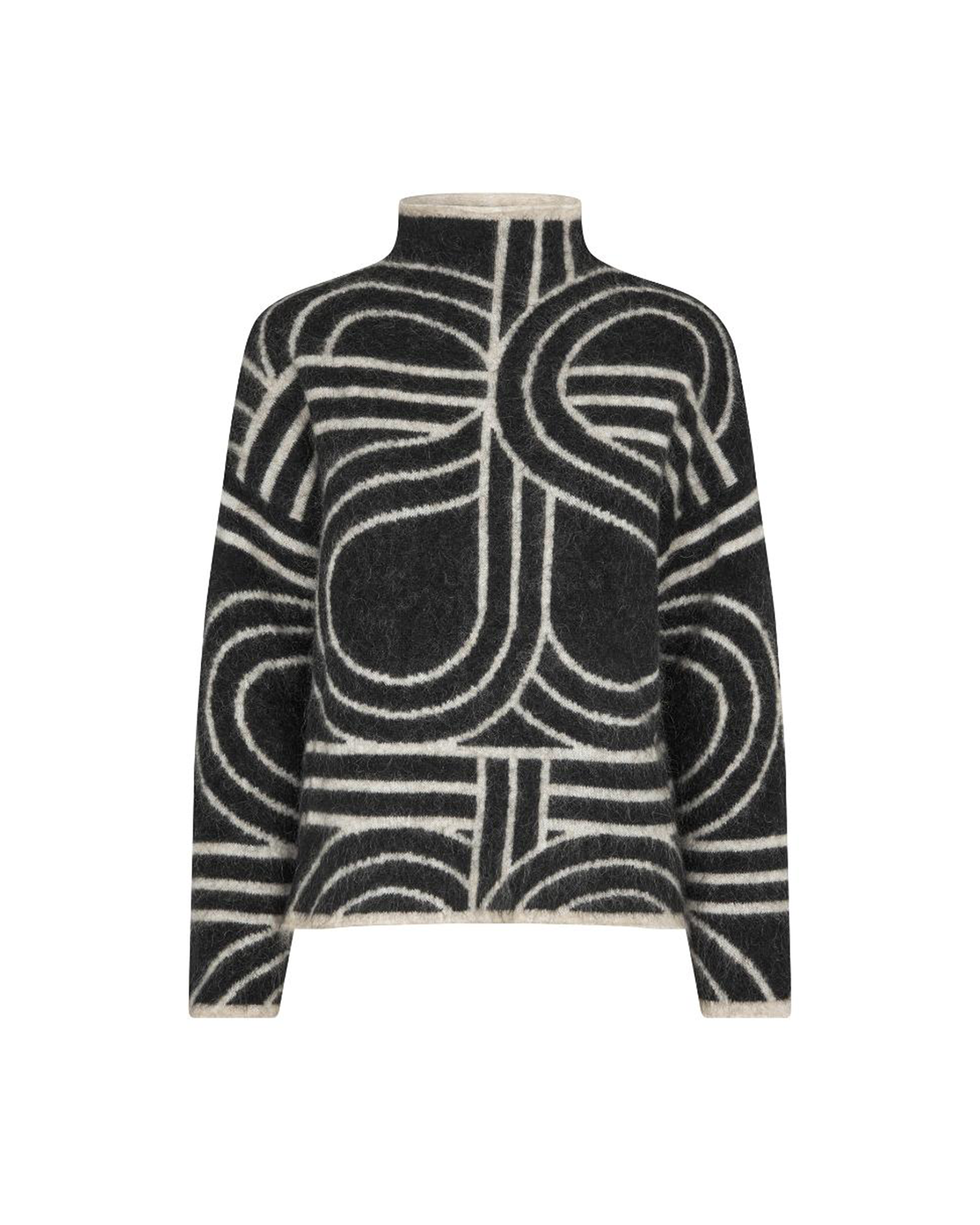 Second Female Signa Knit T-Neck - Black