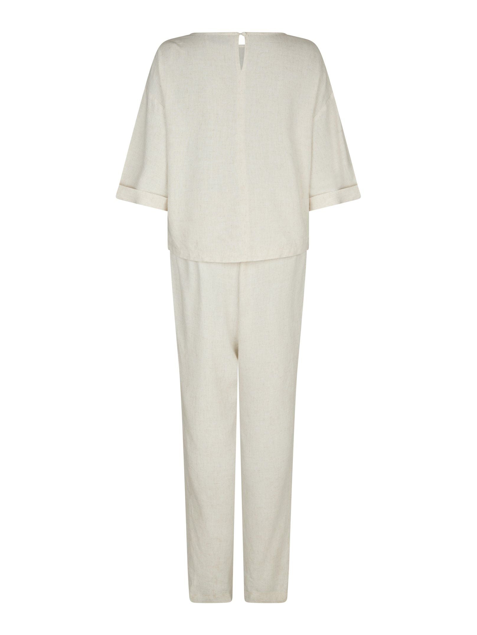 Neo Noir Tatjanna Linen Jumpsuit - Natural