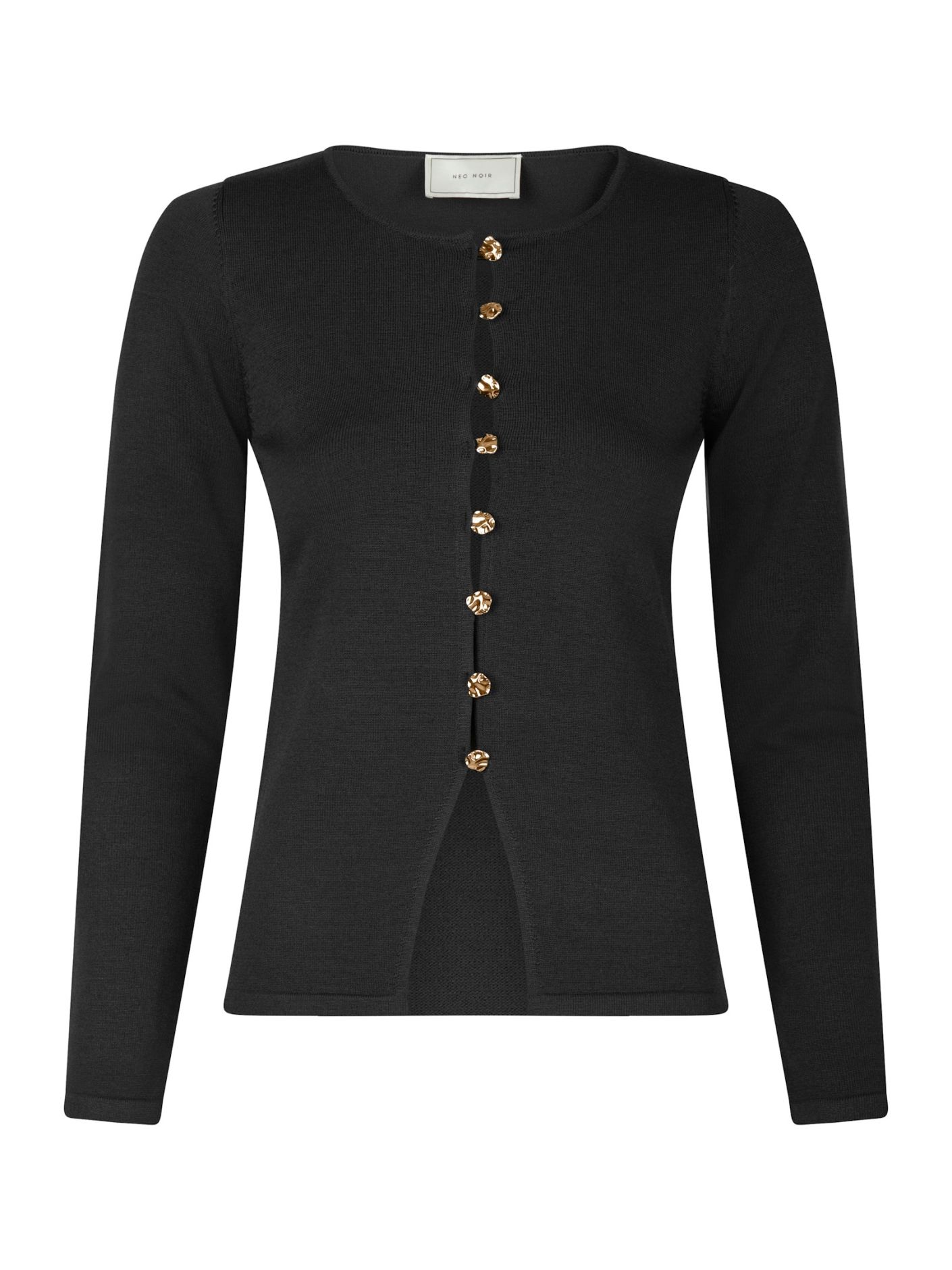 Neo Noir Teller Knit Blouse - Black