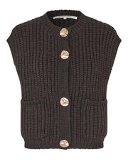 Second Female Ulrikke Knit Vest - Chocolate Tort