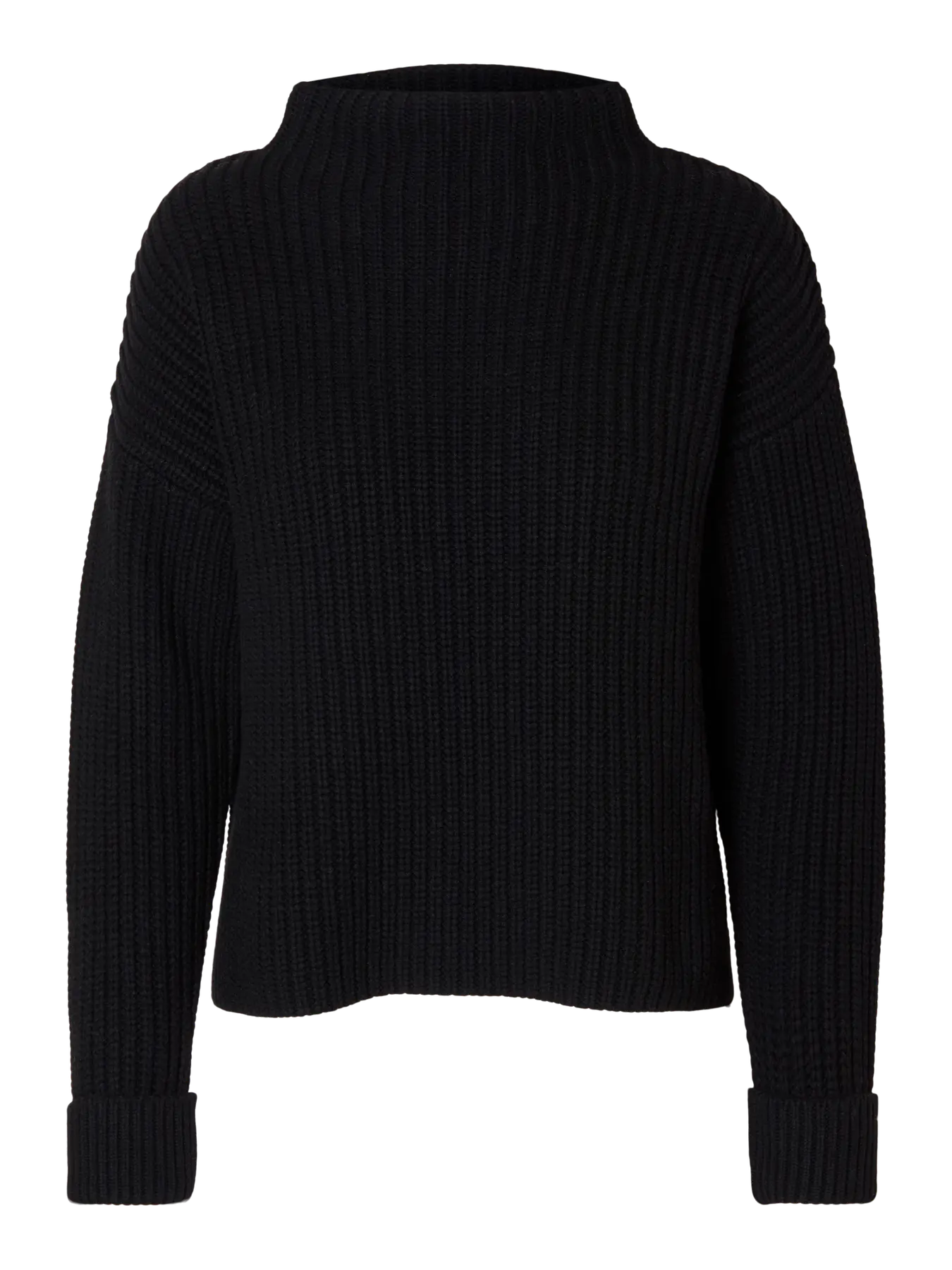 Selected Femme Selma Sus LS Knit Pullover - Black