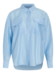 Rouge Edit Alinine LS Oversized Shirt - Clear Sky