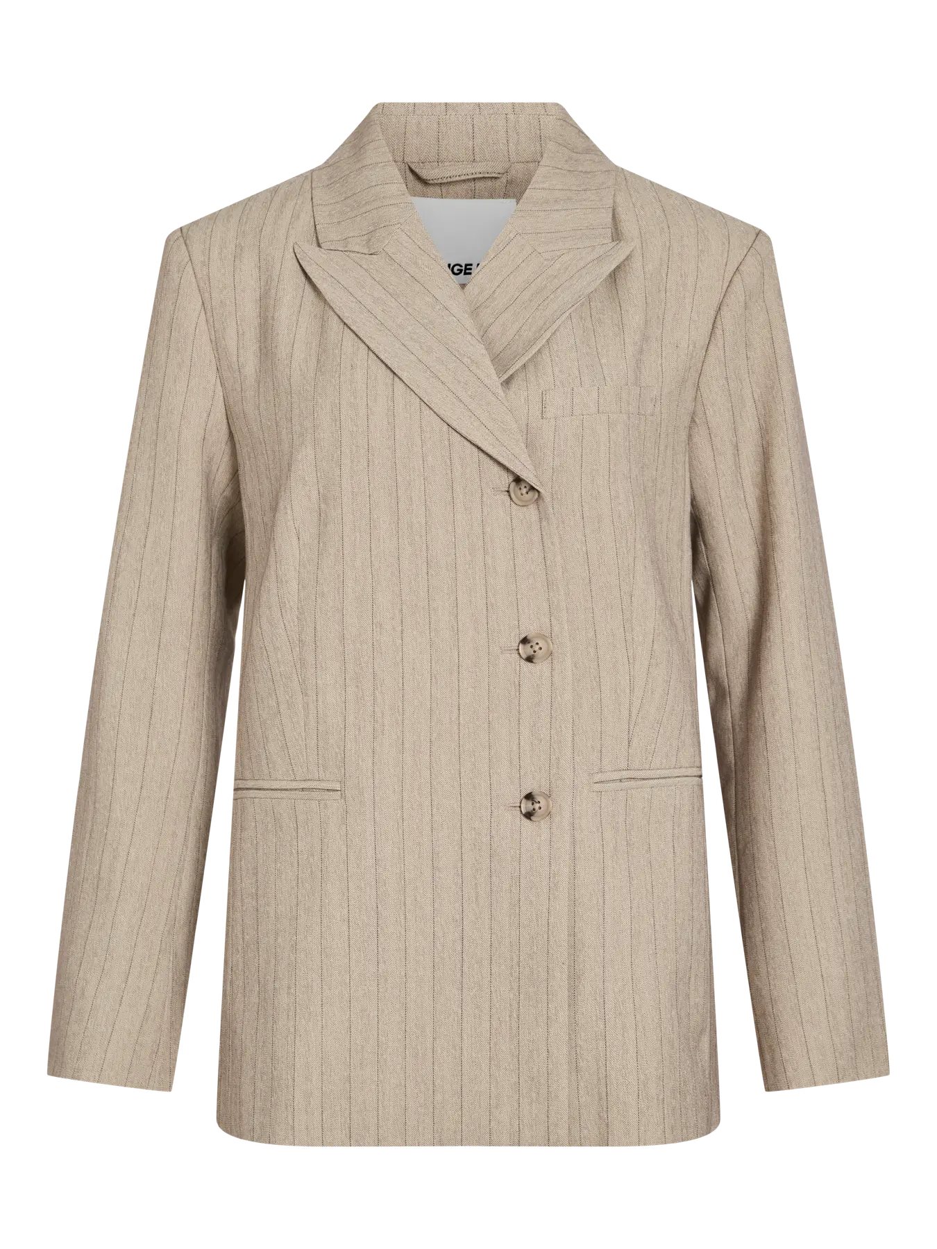 Rouge Edit Saga Blazer - Feather Gray Melange Herringbone