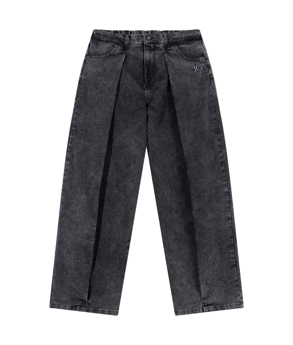 10Days Bar Pants Jog Denim - Black
