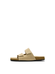 Selected Femme Betsy Suede Strap Slider - Sand