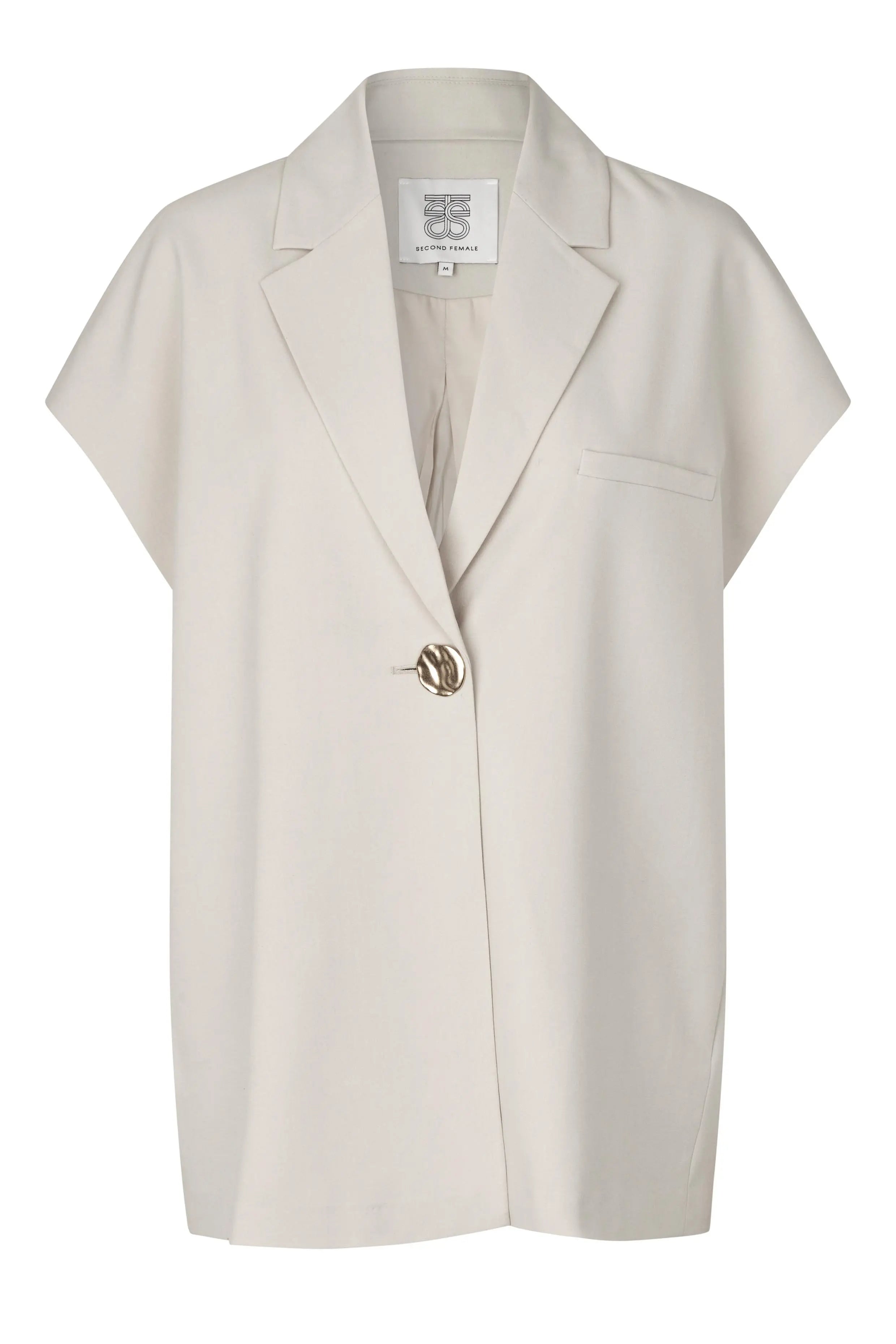 Second Female Blanca Waistcoat - Soft Beige