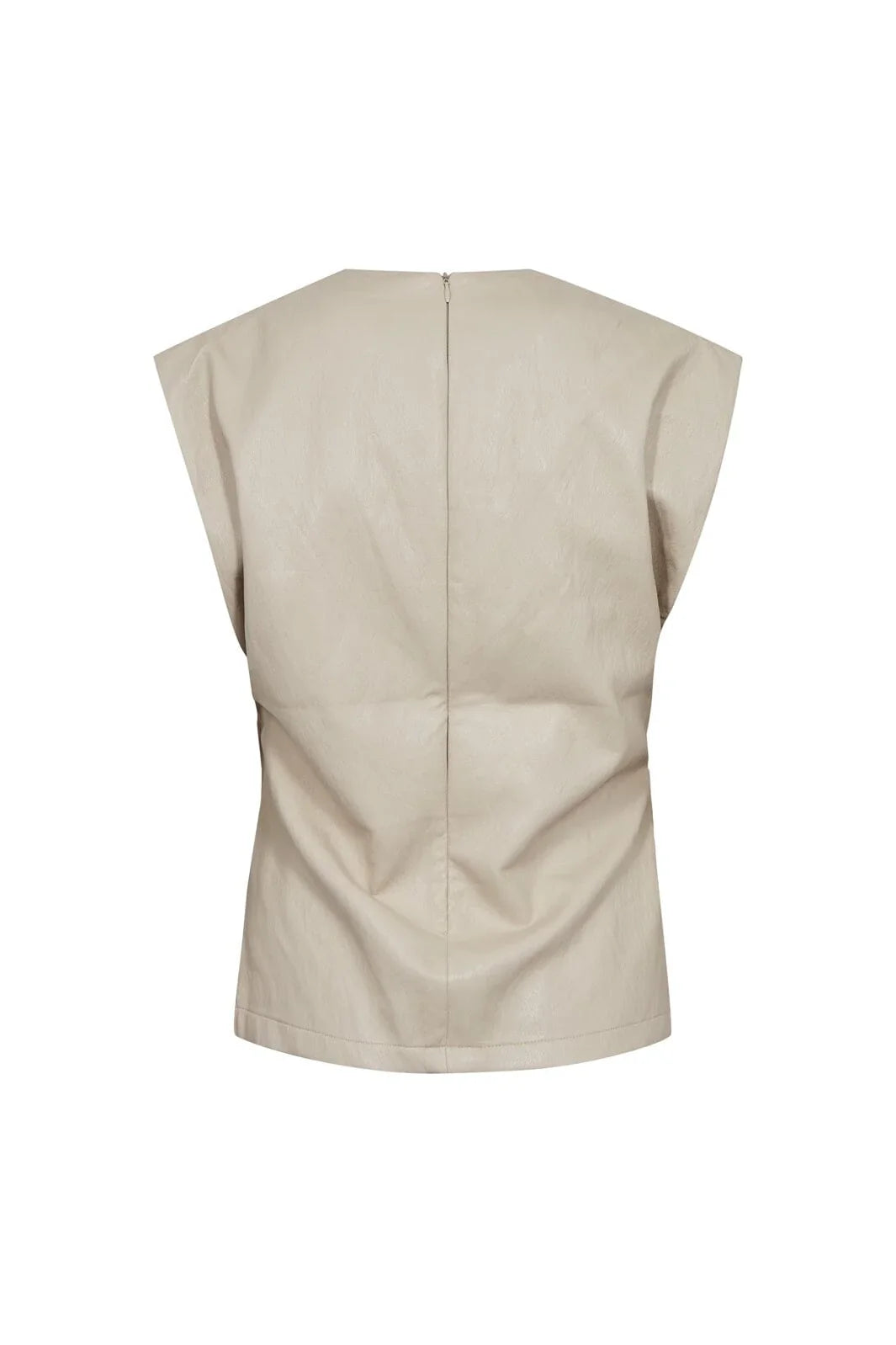 Co'couture Gitt Pleat Top - Bone