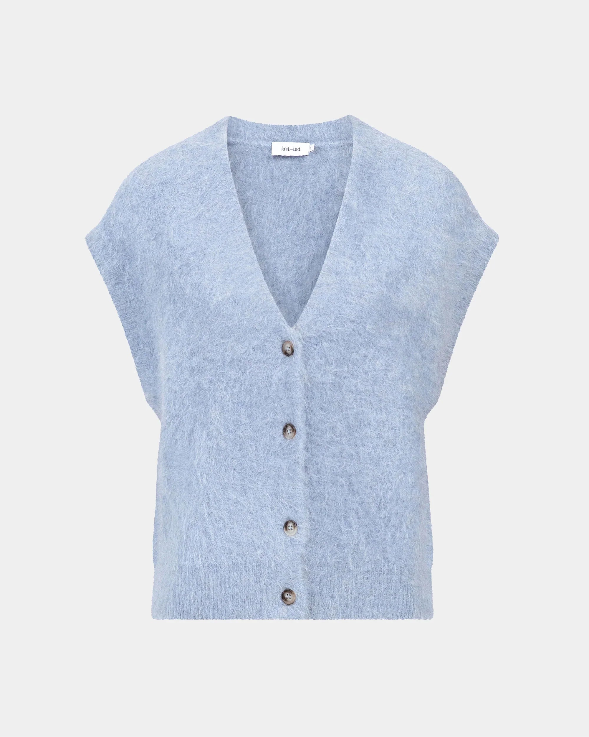 Knit-ted Constanze Cardigan - Light Blue