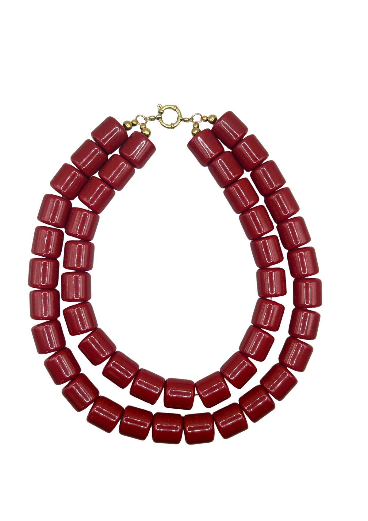 Bonnie Studios Double Phil Necklace - Red