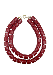 Bonnie Studios Double Phil Necklace - Red