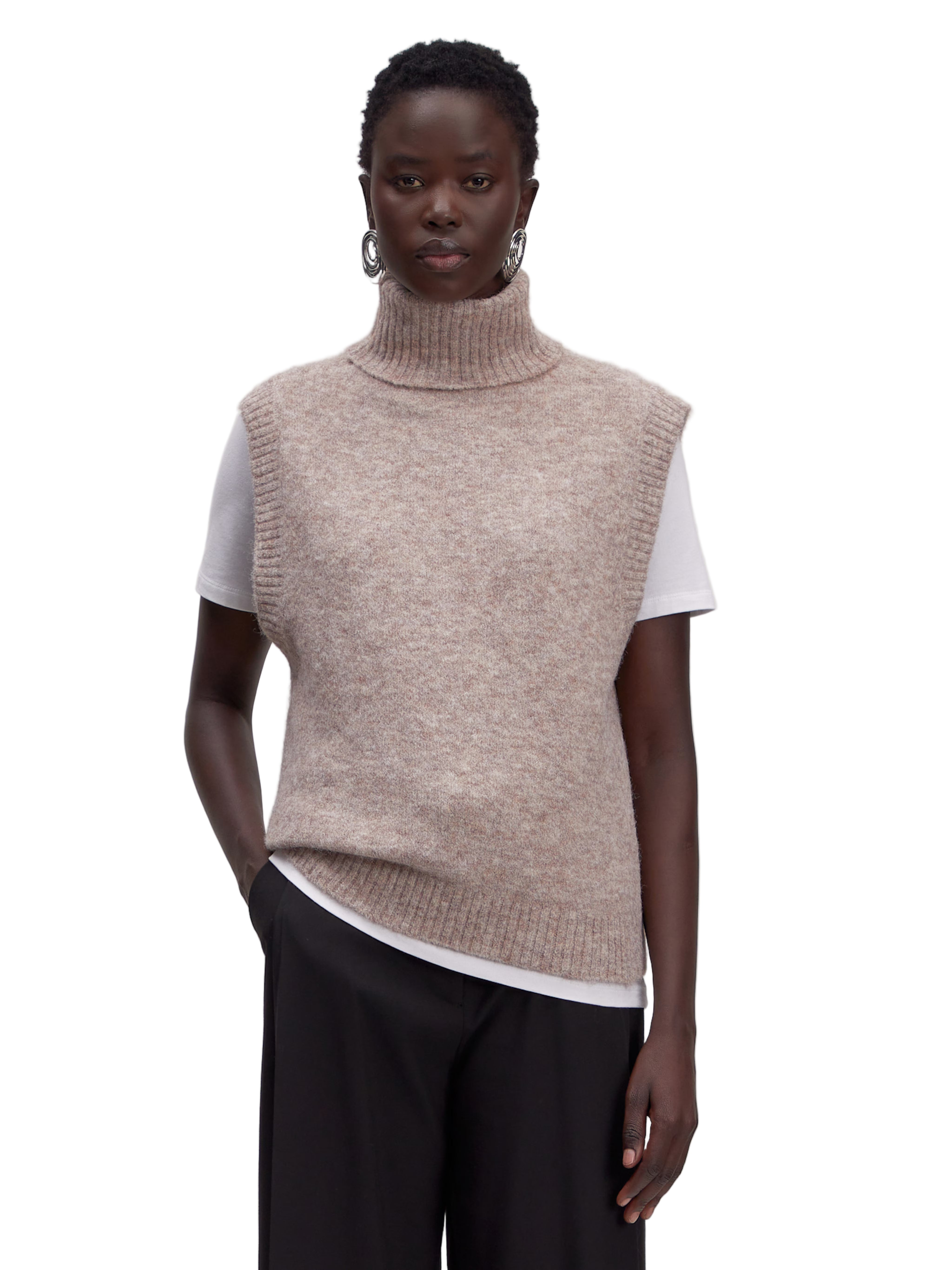 Edited Alba Knit Vest - Taupe