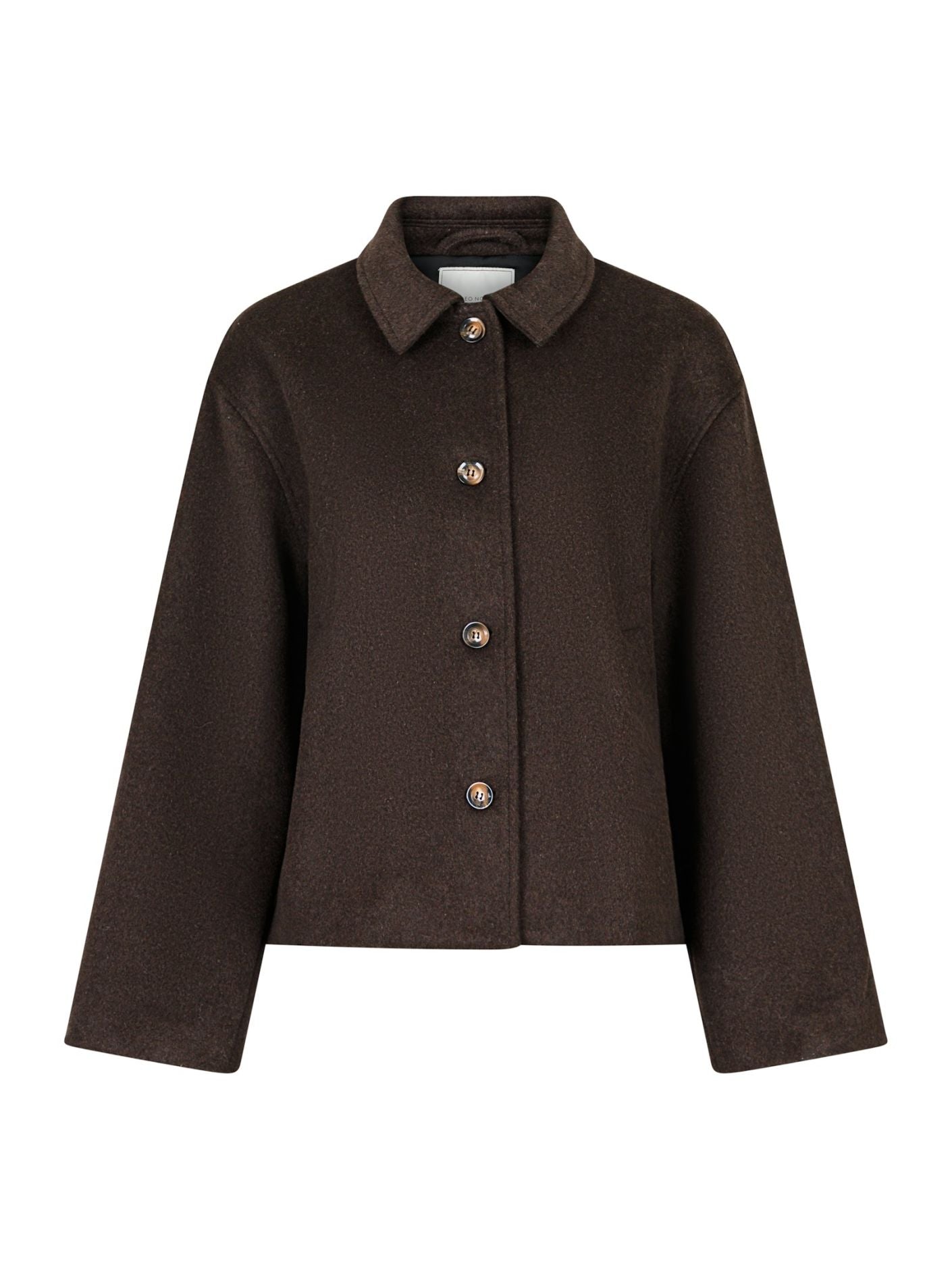 Neo Noir Hamra Wool Jacket - Chocolate Brown