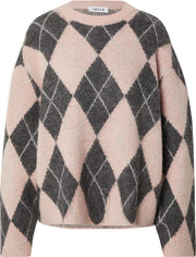Edited Harriet Pullover - Grey & Pink