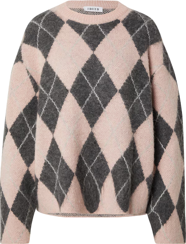 Edited Harriet Pullover - Grey & Pink