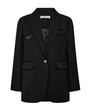 l'Haute Amitié Premiere Oversize Triangle Blazer - Black