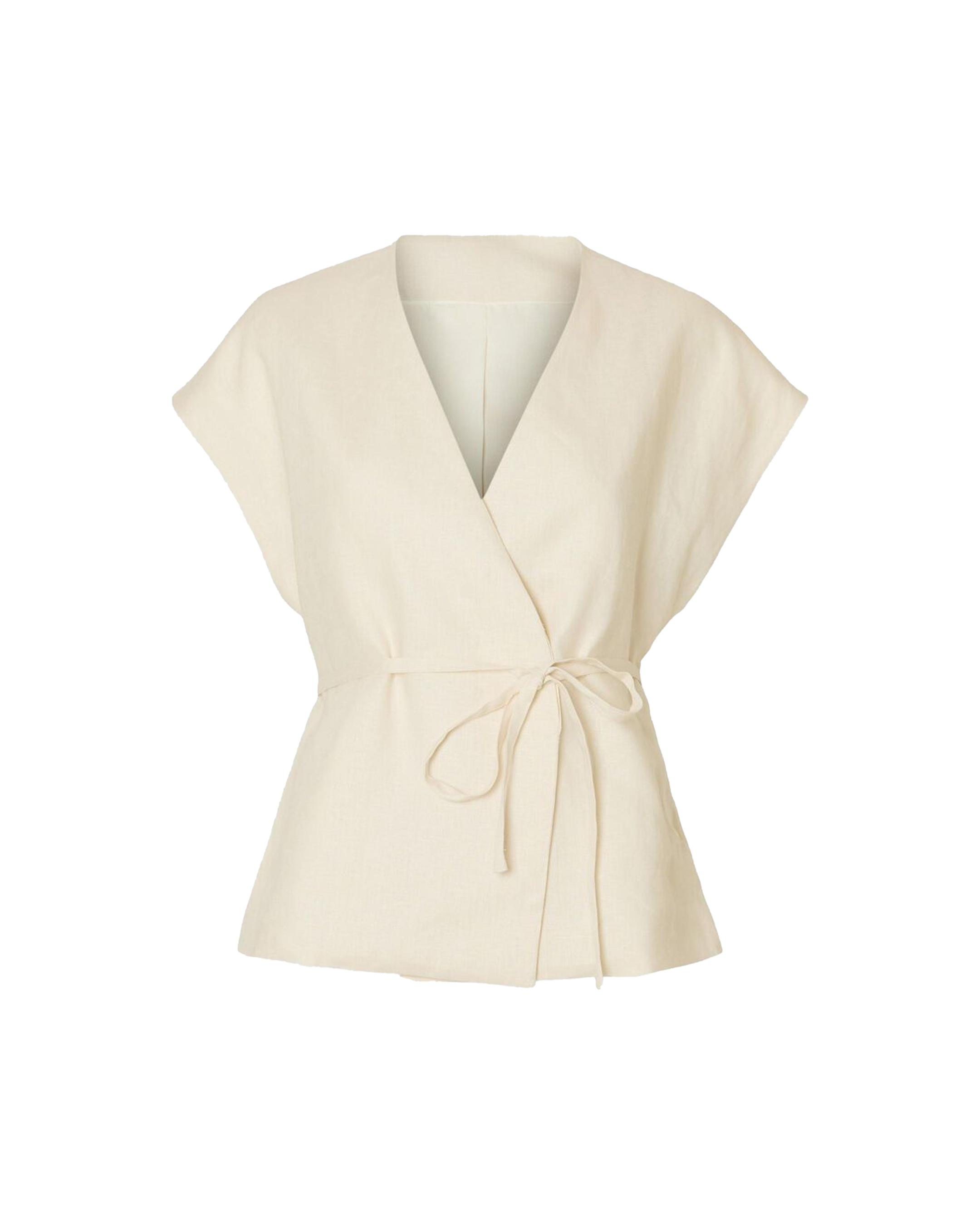 Selected Femme Lia Linen Vest - Birch