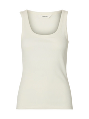 Selected Femme Anna U-Neck Top - Snow White