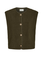 Neo Noir Mariko Teddy Vest - Army