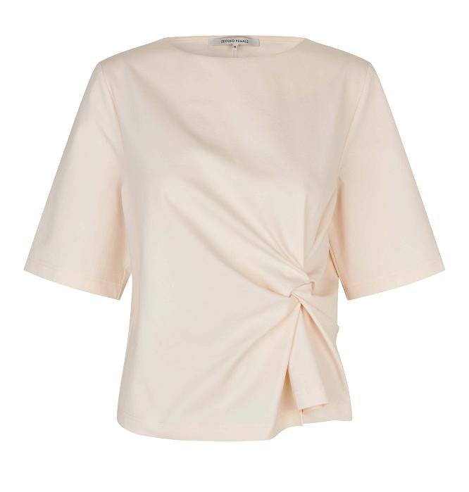 Second Female Arkai Drape Top - Eggnog