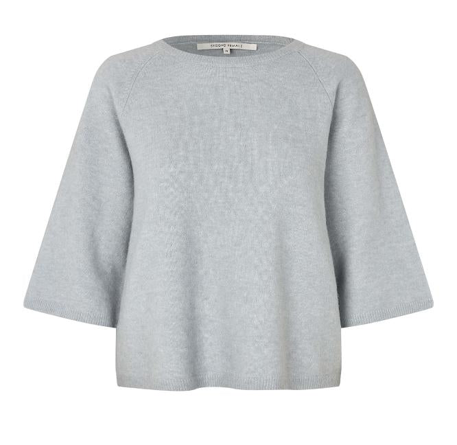 Second Female Gabby Knit O-Neck - Quarry