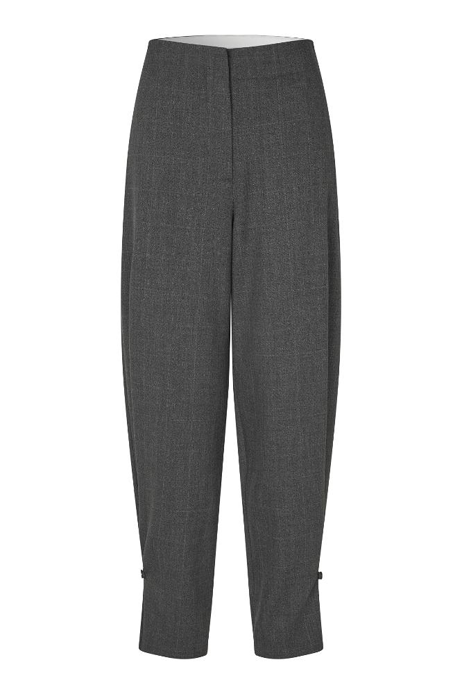 Second Female Anjou Trousers - Dark Grey Melange