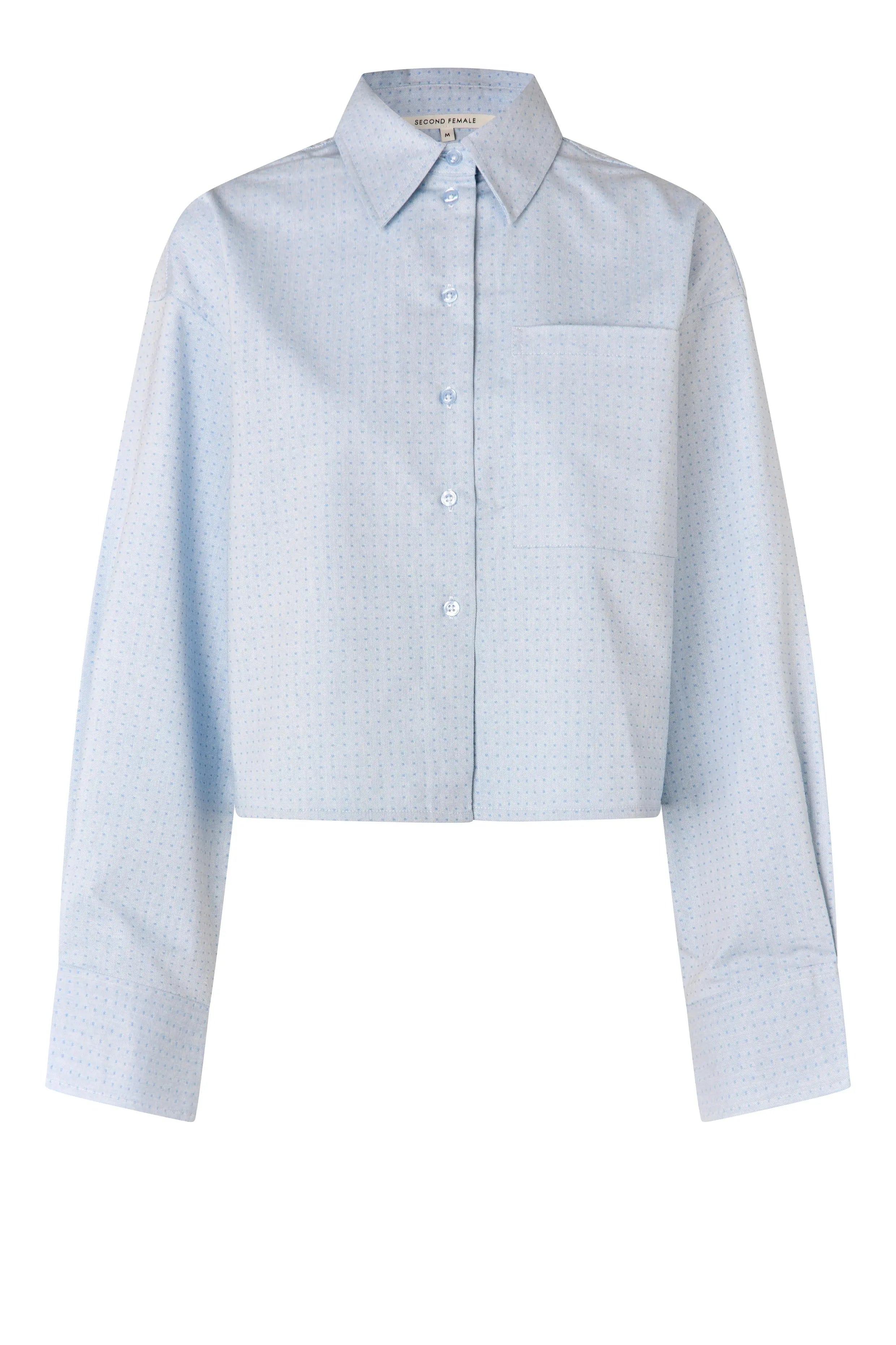 Second Female Joza Blouse - Light blue denim