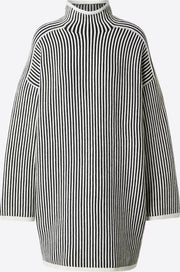 Edited Neea Wool Dress - Black and White Stripe