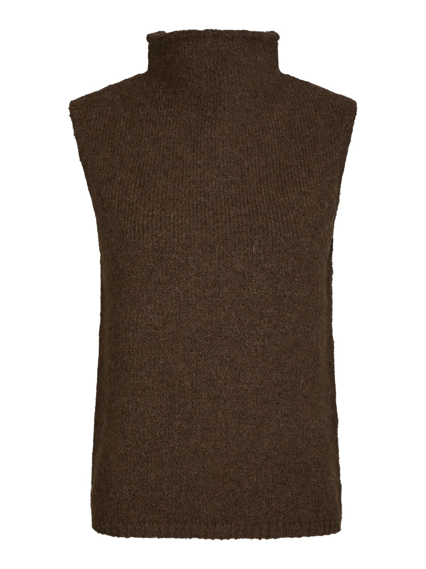 Neo Noir Odelia Knit Top - Brown Melange