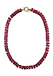 Bonnie Studios Phil Burgundy Necklace - Raspberry